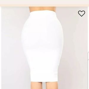White Fashion Nova skirt